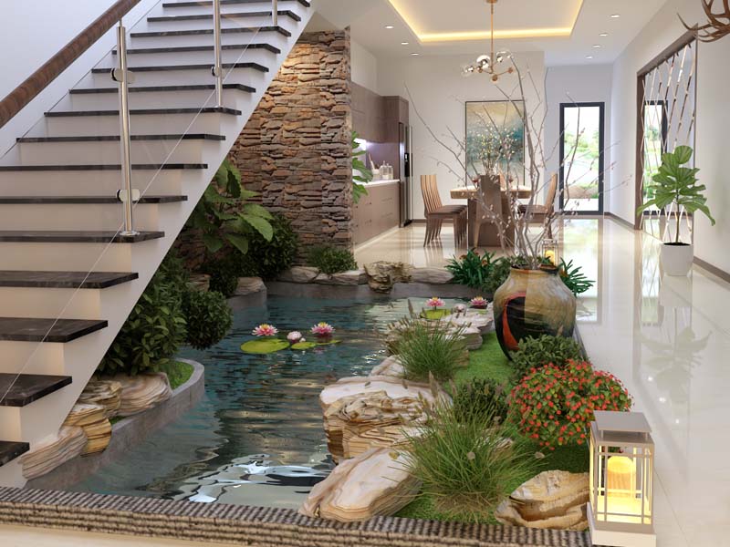Bí kíp vàng khi trang trí phòng khách bằng cây xanh-15