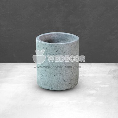 Chậu hình trụ nguyên bản | Màu tự nhiên 22x25 cm