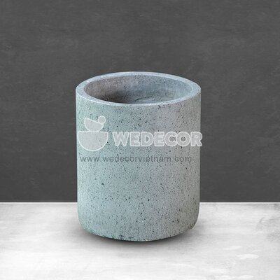 Chậu hình trụ nguyên bản | Màu tự nhiên 33x40 cm