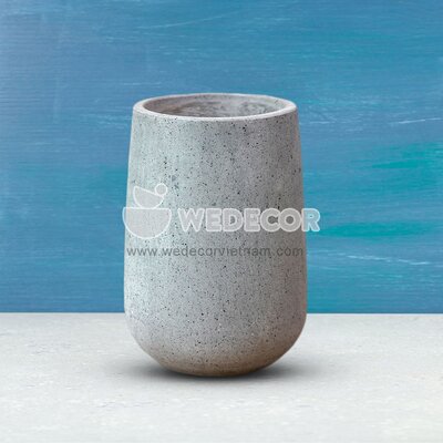 Chậu hình giọt nước trơn | Màu tự nhiên 37x51 cm
